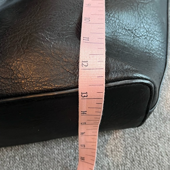 Deux Lux Woven Handle Black Tote Bag - Picture 6 of 11